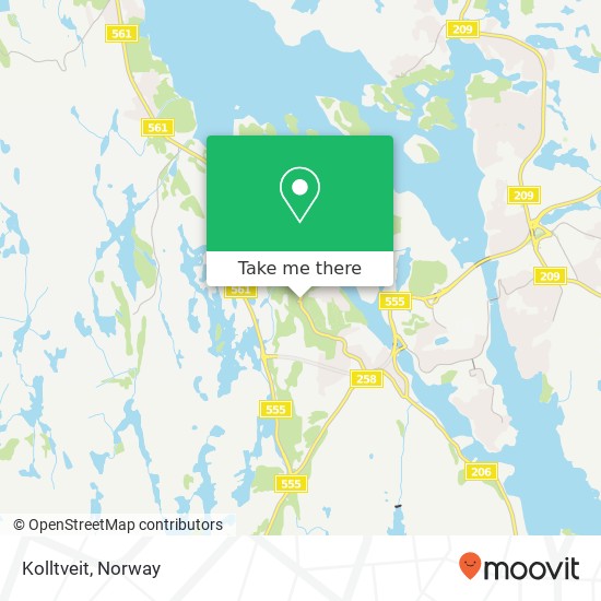 Kolltveit map