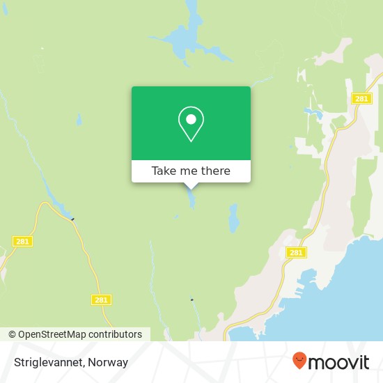 Striglevannet map