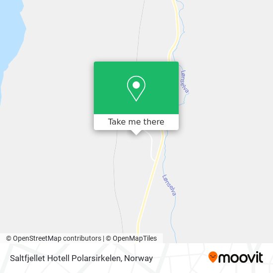 Saltfjellet Hotell Polarsirkelen map