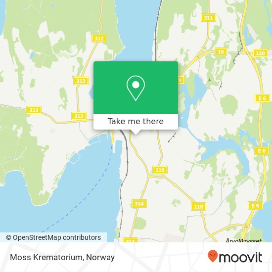 Moss Krematorium map