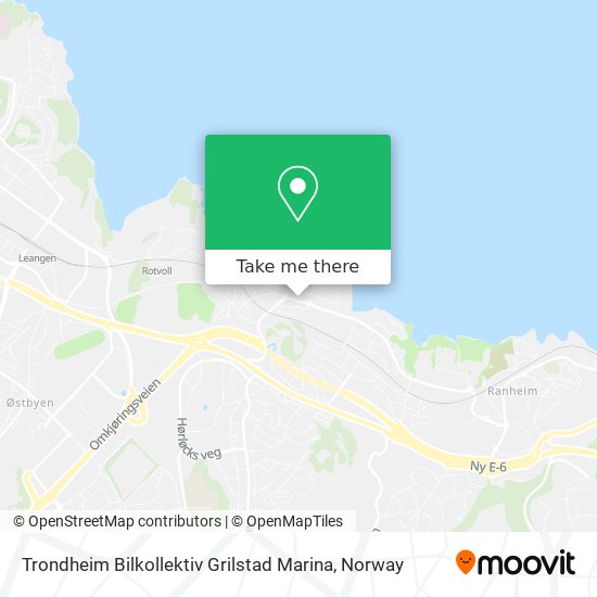 Trondheim Bilkollektiv Grilstad Marina map