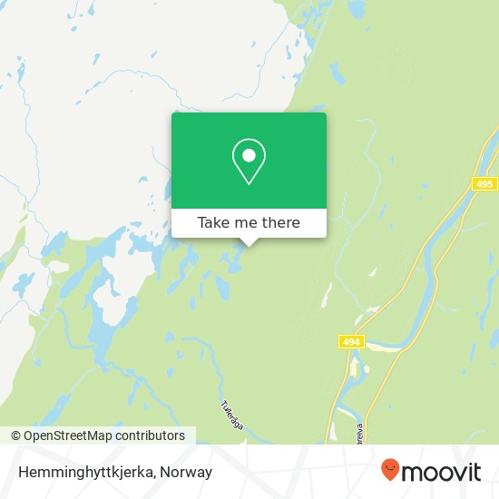 Hemminghyttkjerka map