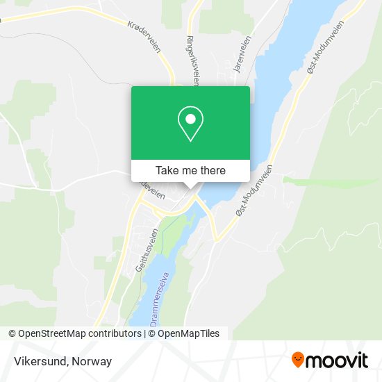 Vikersund map
