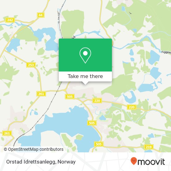 Orstad Idrettsanlegg map