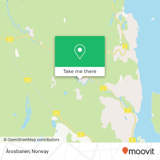 Årosbanen map
