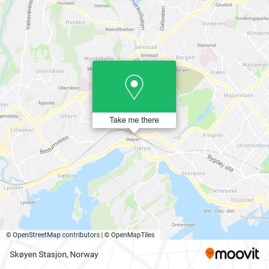 Skøyen Stasjon map