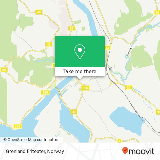 Grenland Friteater map