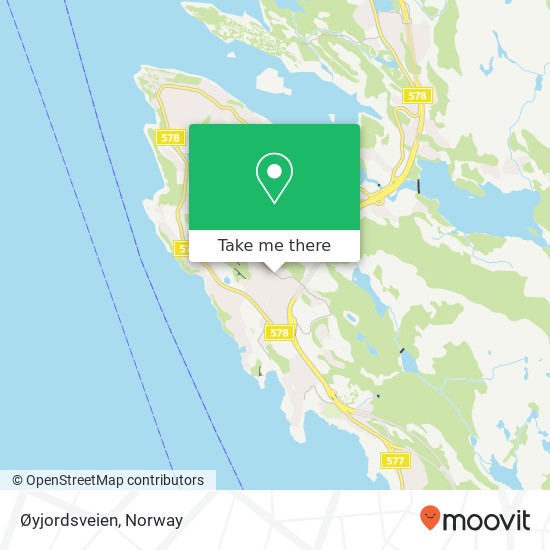Øyjordsveien map