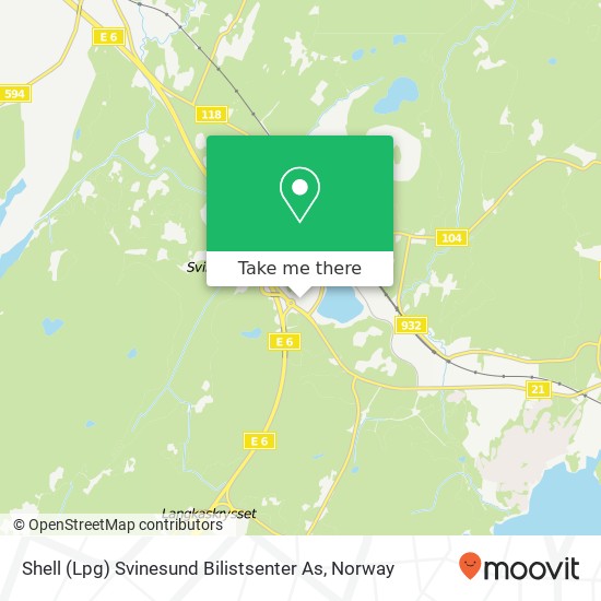 Shell (Lpg) Svinesund Bilistsenter As map