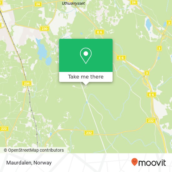 Maurdalen map