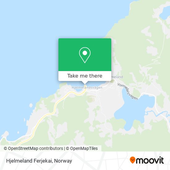 Hjelmeland Ferjekai map