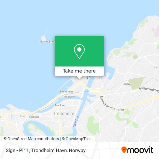 Sign - Pir 1, Trondheim Havn map