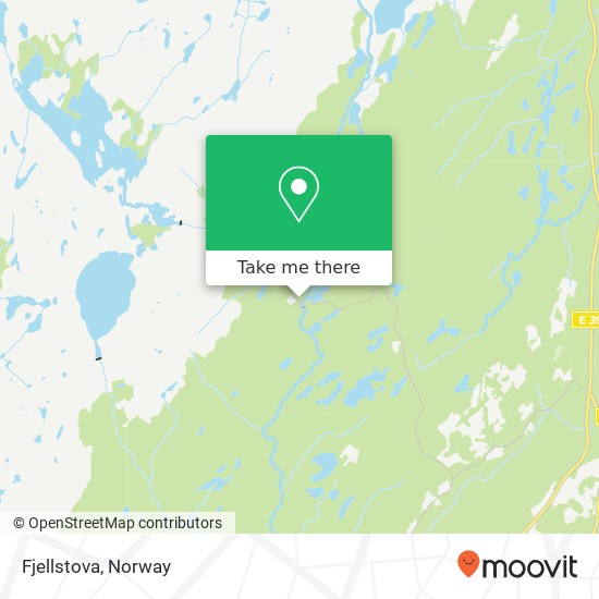 Fjellstova map