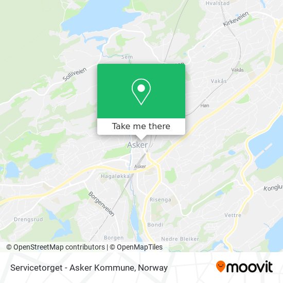 Servicetorget - Asker Kommune map