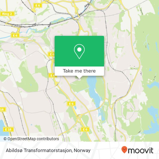 Abildsø Transformatorstasjon map