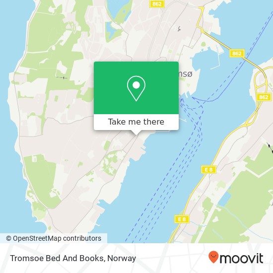 Tromsoe Bed And Books map