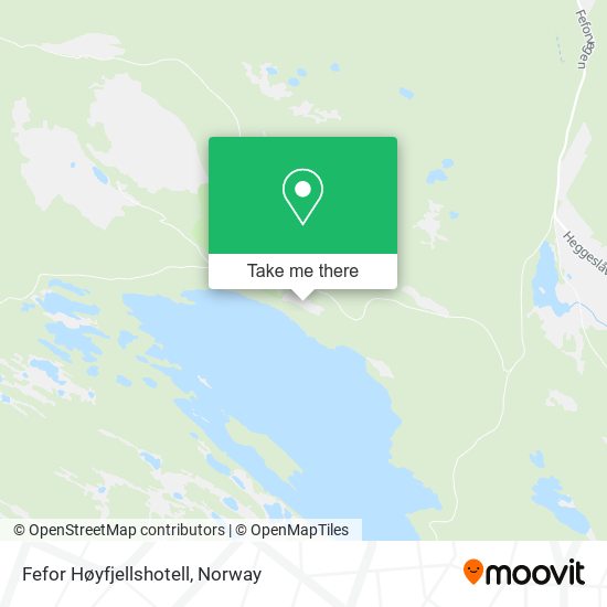 Fefor Høyfjellshotell map