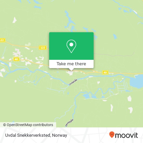 Uvdal Snekkerverksted map