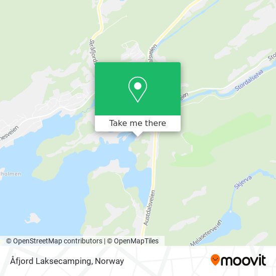 Åfjord Laksecamping map