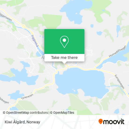 Kiwi Ålgård map