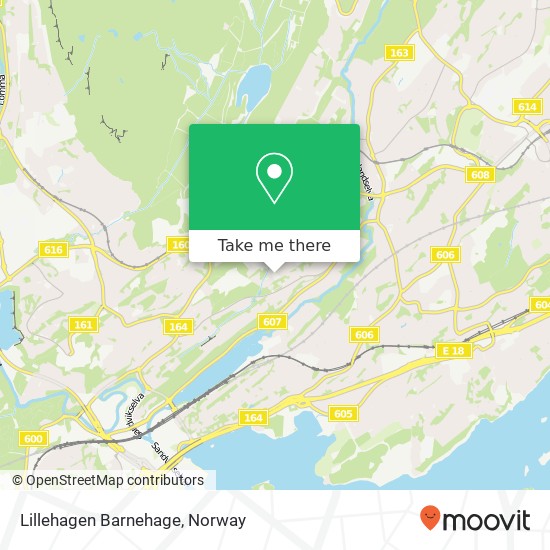 Lillehagen Barnehage map