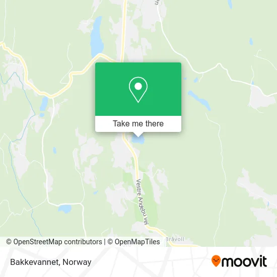 Bakkevannet map