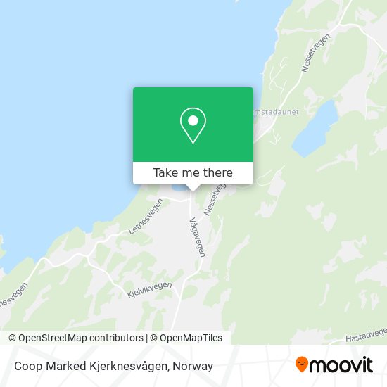 Coop Marked Kjerknesvågen map