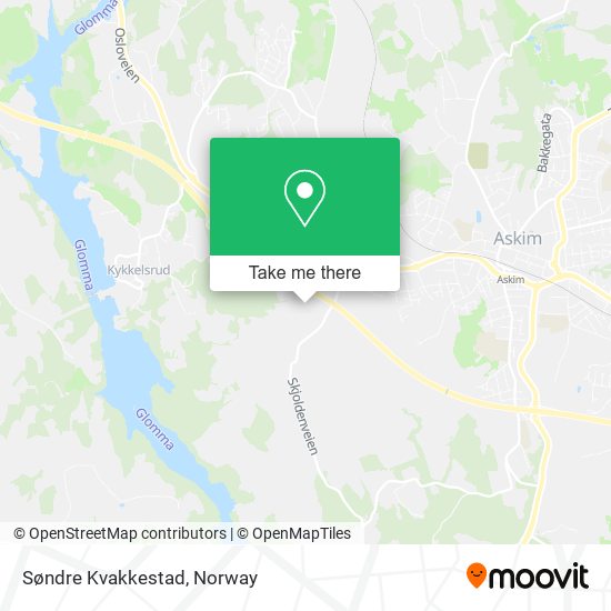 Søndre Kvakkestad map