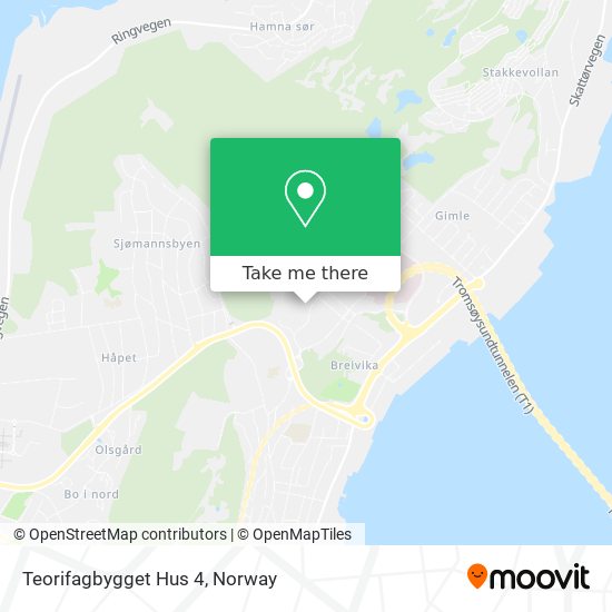 Teorifagbygget Hus 4 map