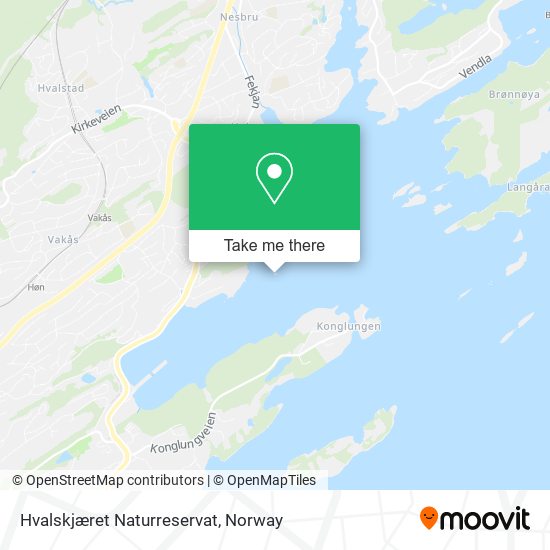 Hvalskjæret Naturreservat map