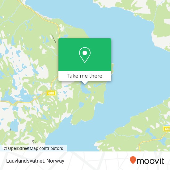 Lauvlandsvatnet map