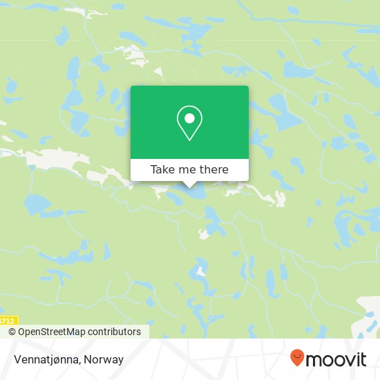 Vennatjønna map