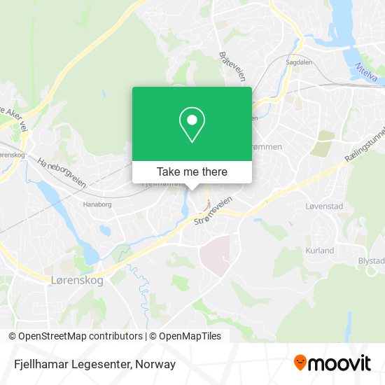 Fjellhamar Legesenter map