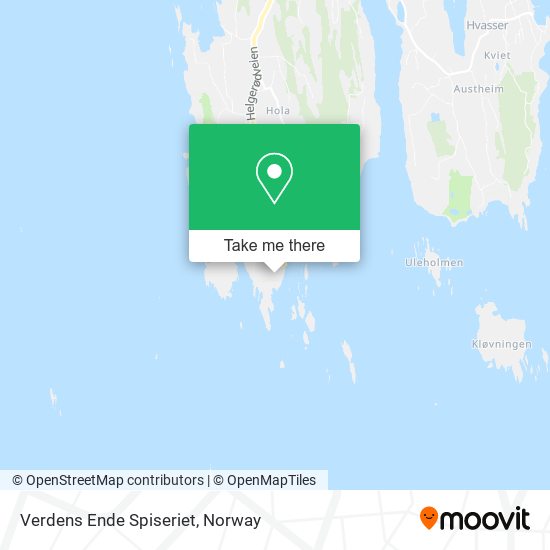 Verdens Ende Spiseriet map