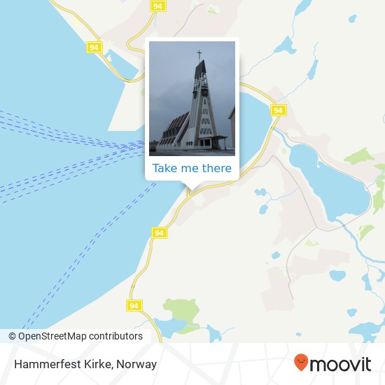 Hammerfest Kirke map