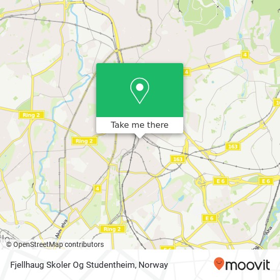 Fjellhaug Skoler Og Studentheim map