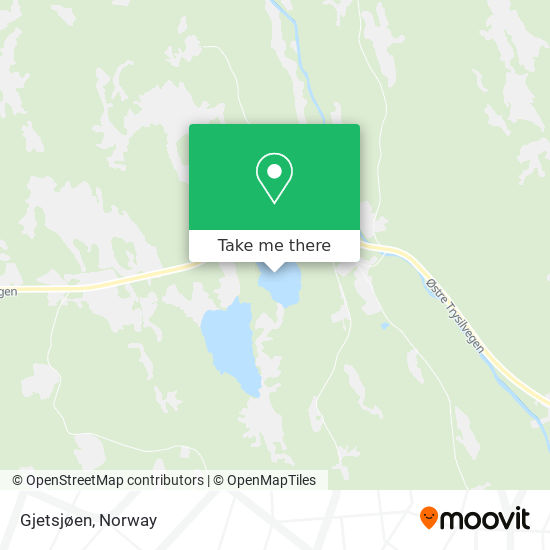 Gjetsjøen map