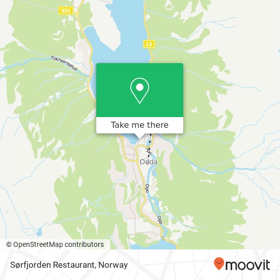 Sørfjorden Restaurant map