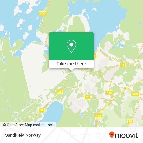 Sandkleiv map