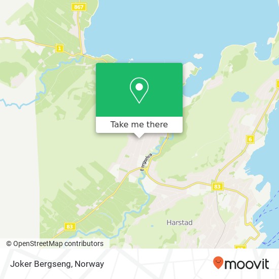 Joker Bergseng map