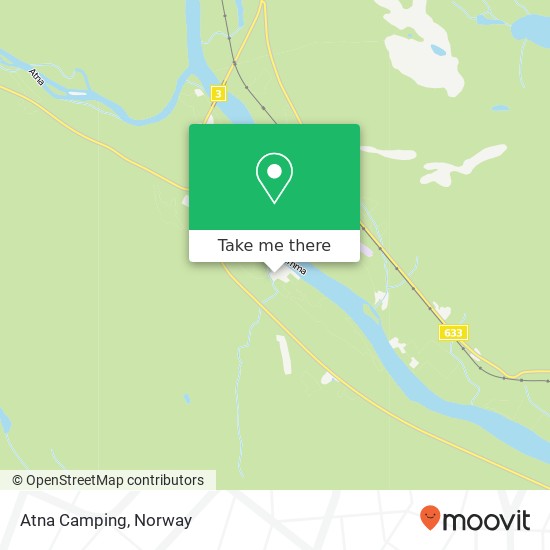 Atna Camping map