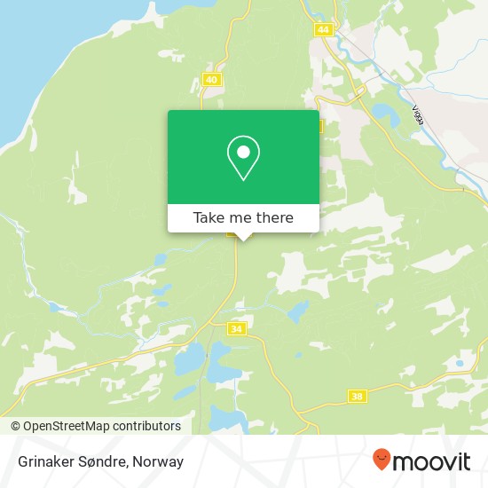 Grinaker Søndre map