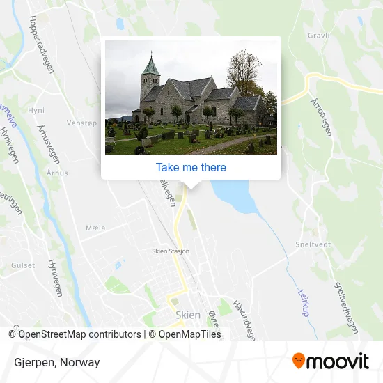 Gjerpen map