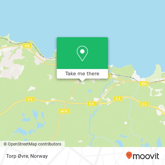 Torp Øvre map
