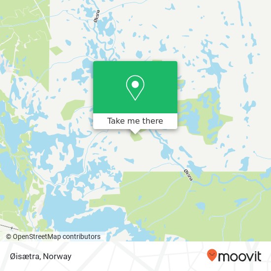 Øisætra map