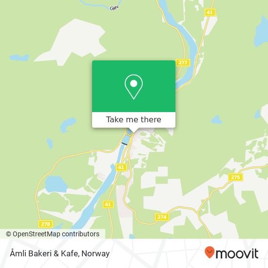 Åmli Bakeri & Kafe map