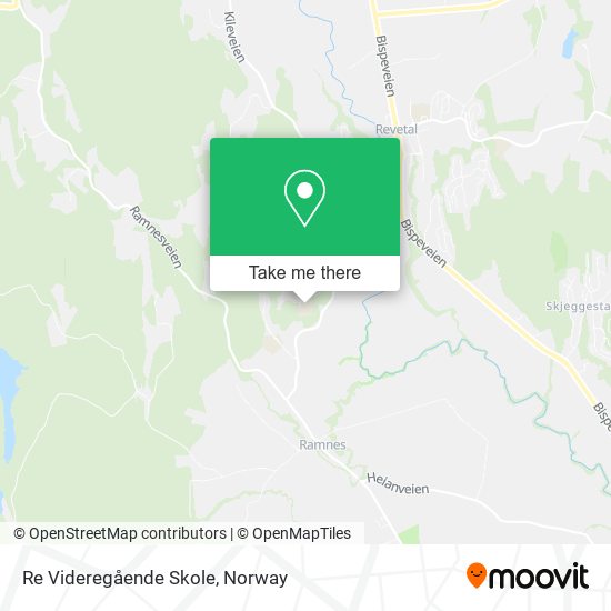 Re Videregående Skole map