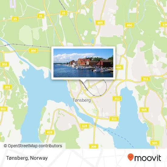Tønsberg map