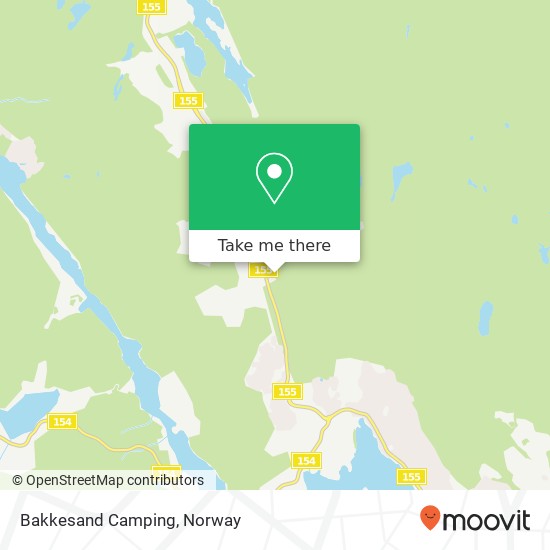 Bakkesand Camping map