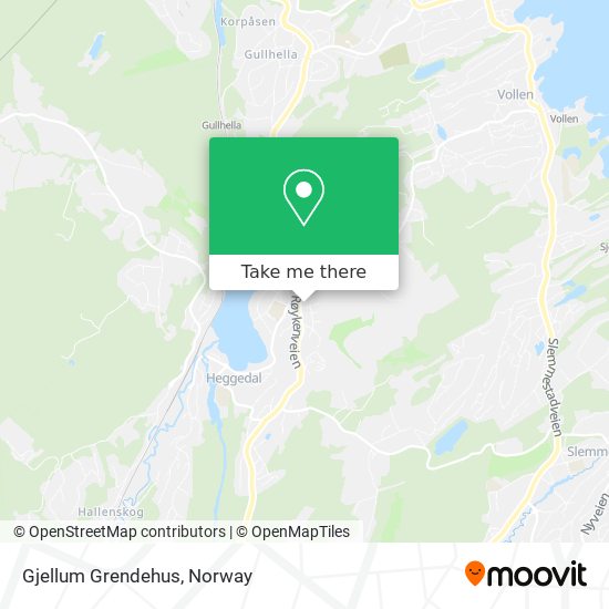 Gjellum Grendehus map